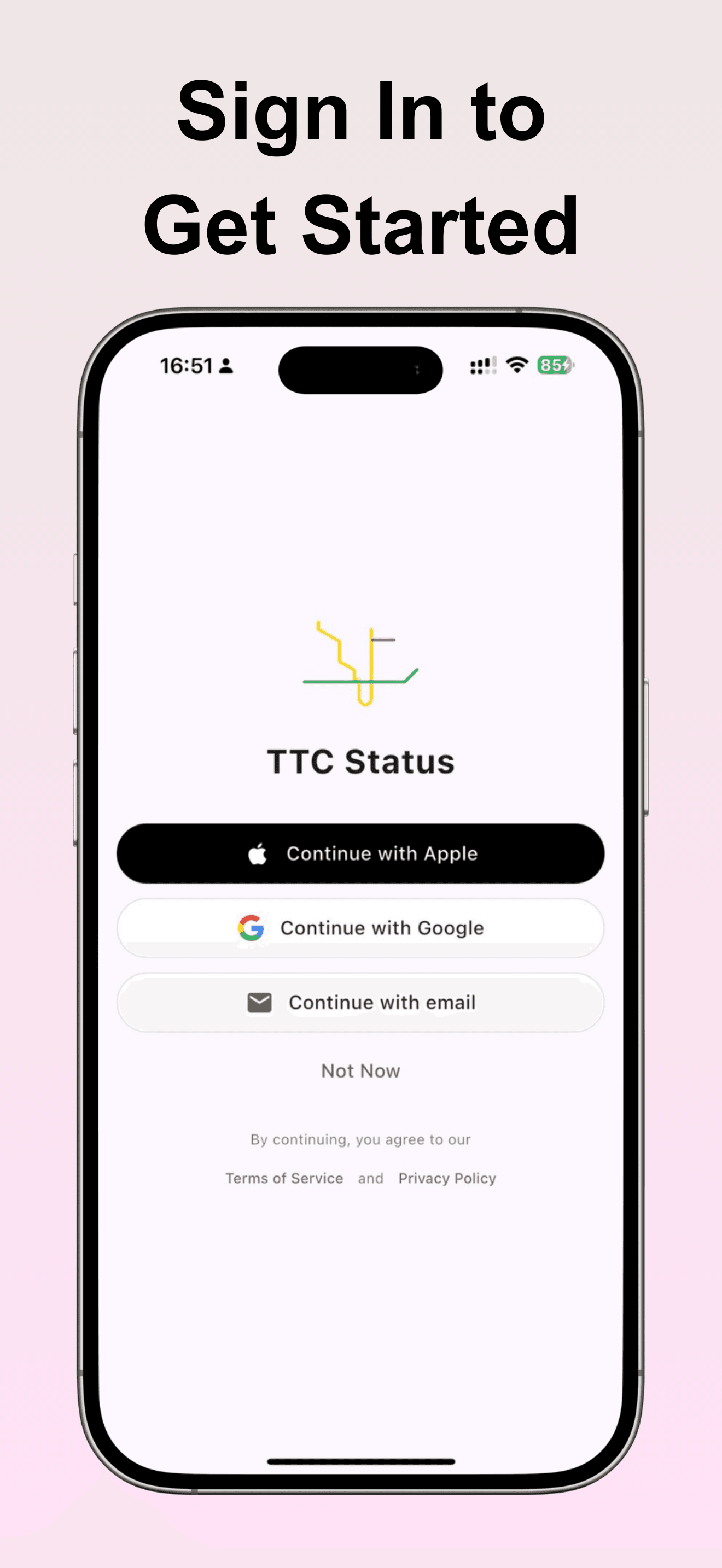 TTC Status Login